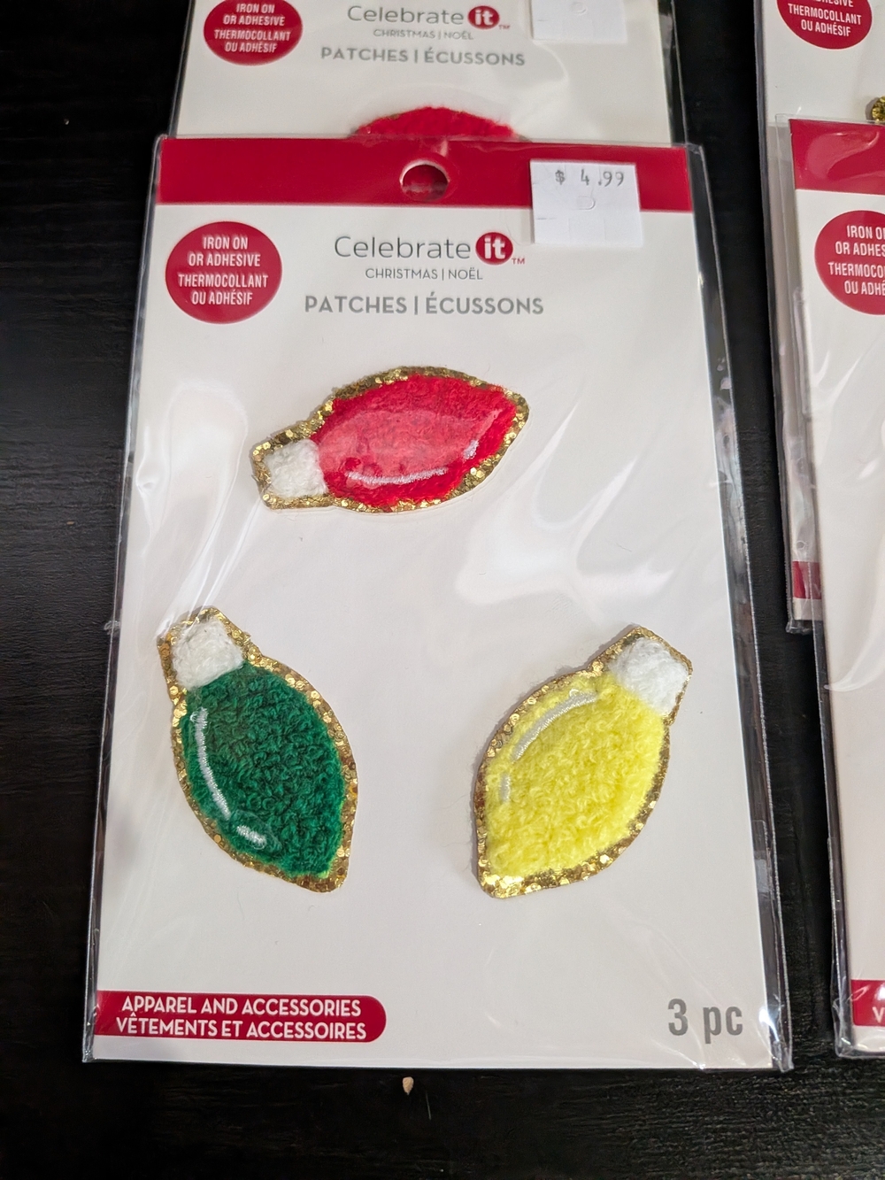 Celebrate It Christmas Iron-On Patches